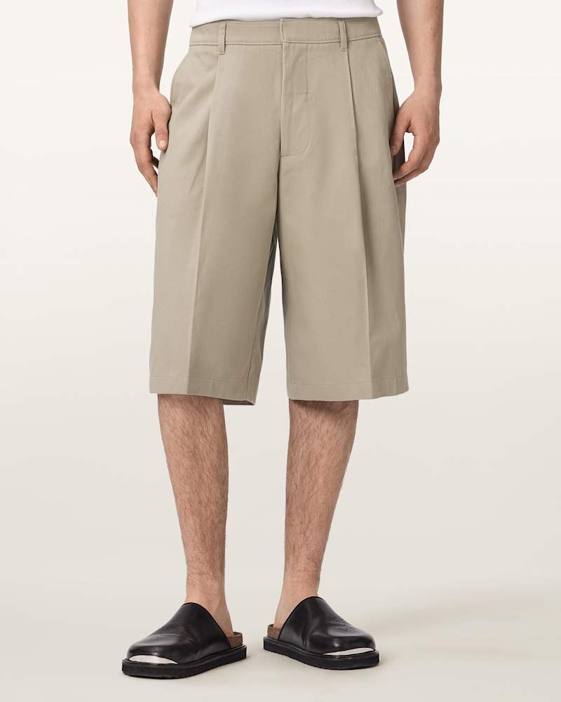 Castro Wide Leg Cotton Shorts
