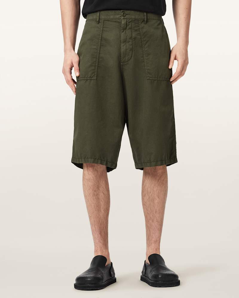 Echo Linen Blend Relaxed Fit Shorts
