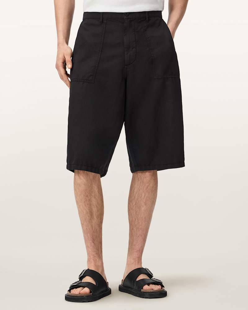 Echo Linen Blend Relaxed Fit Shorts