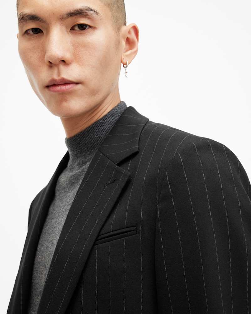 Heddon Relaxed Fit Pinstripe Blazer