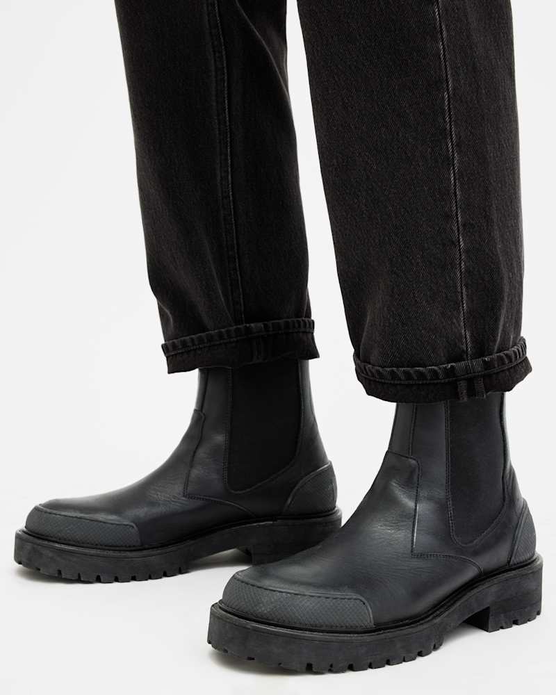Matrix Leather Work Chelsea Boots