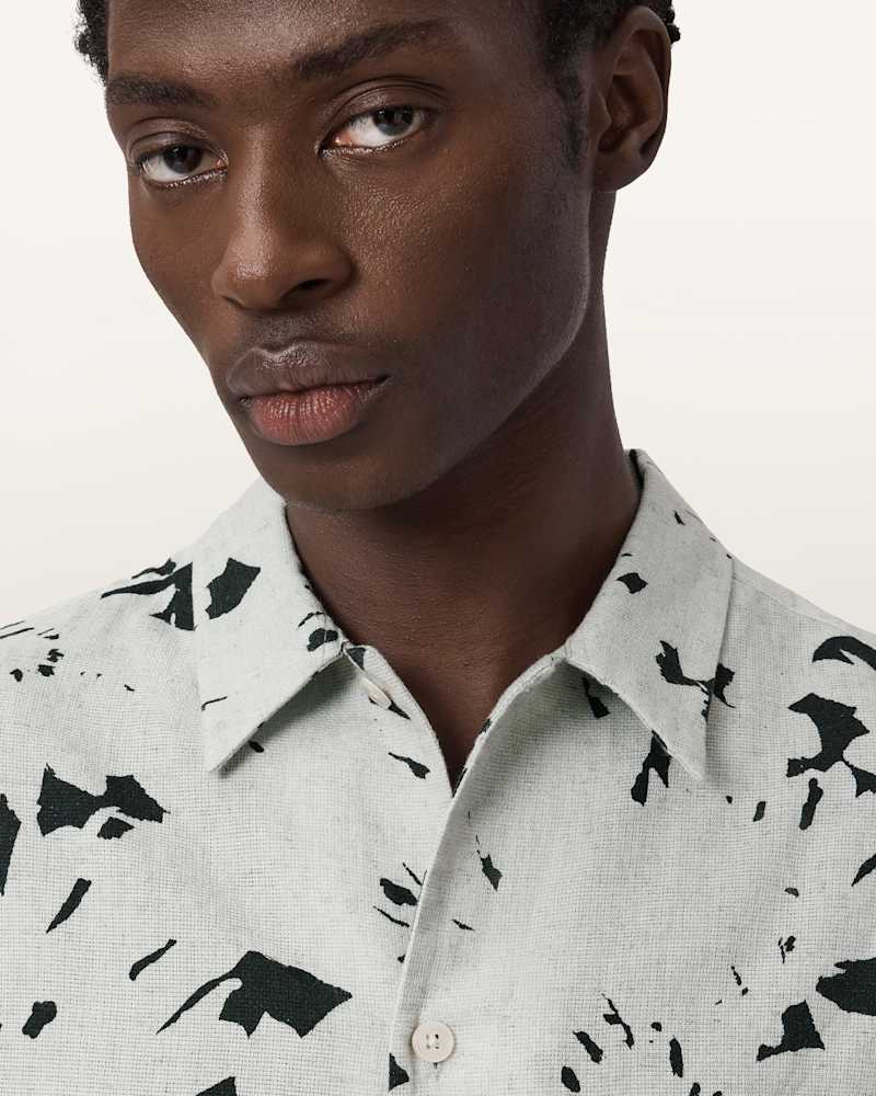 Girona Linen Blend Cropped Shirt