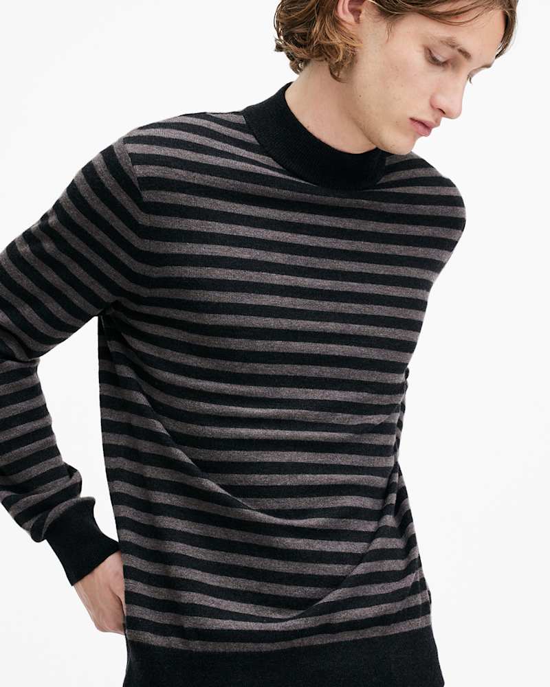 Andi Mock Neck Striped Jumper
