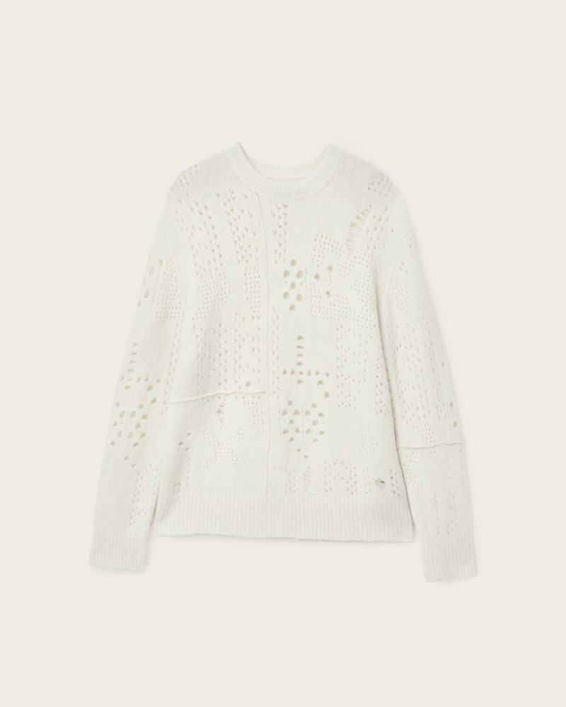 Hadwin Distressed Crew Neck Jumper