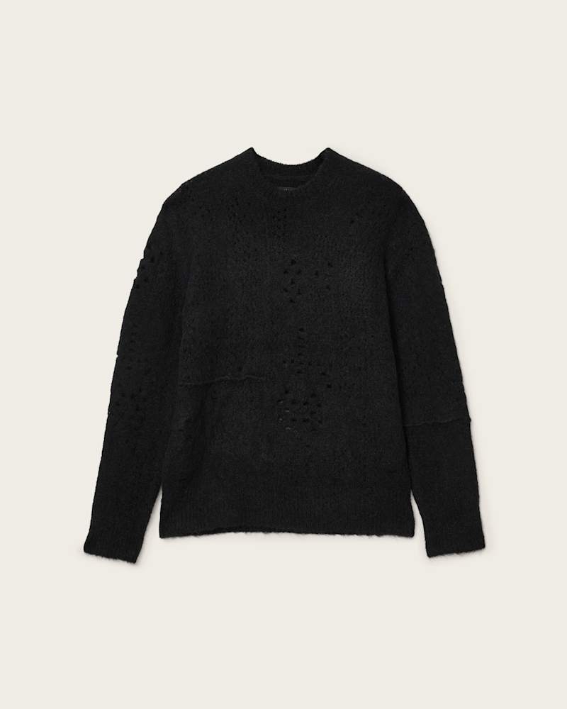Hadwin Distressed Crew Neck Jumper