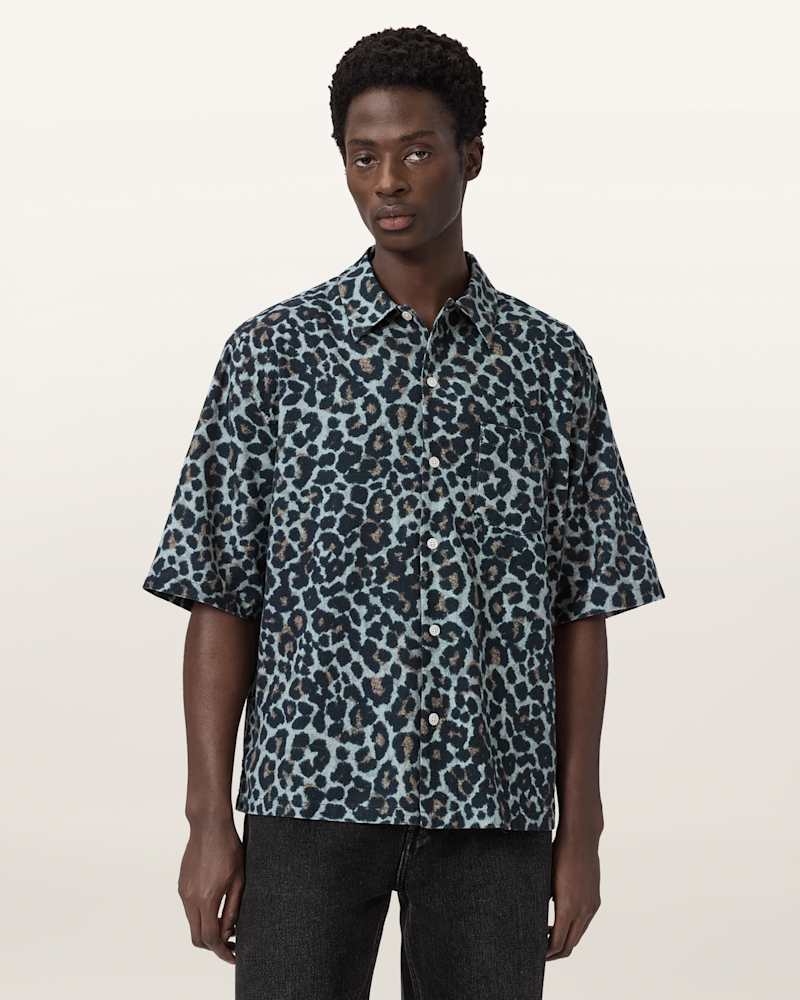 Silesia Oversized Leopard Print Shirt