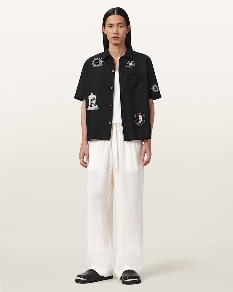 Karlton Embroidered Boxy Shirt