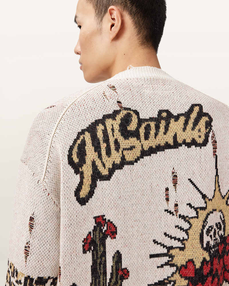 Foxx Jacquard Oversized Cardigan