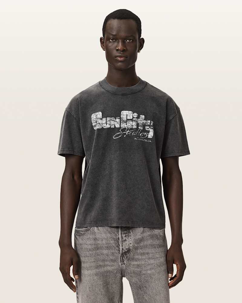 Sun City Short Sleeve Boxy Graphic T-Shirt