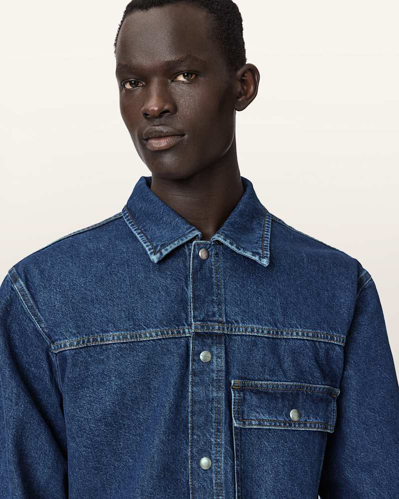 Cast Long Sleeve Boxy Denim Jacket