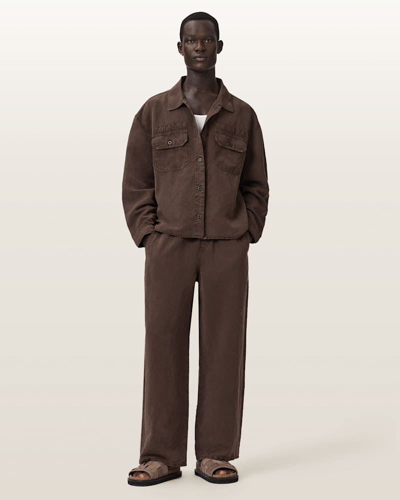 Korten Linen Blend Relaxed Fit Shacket