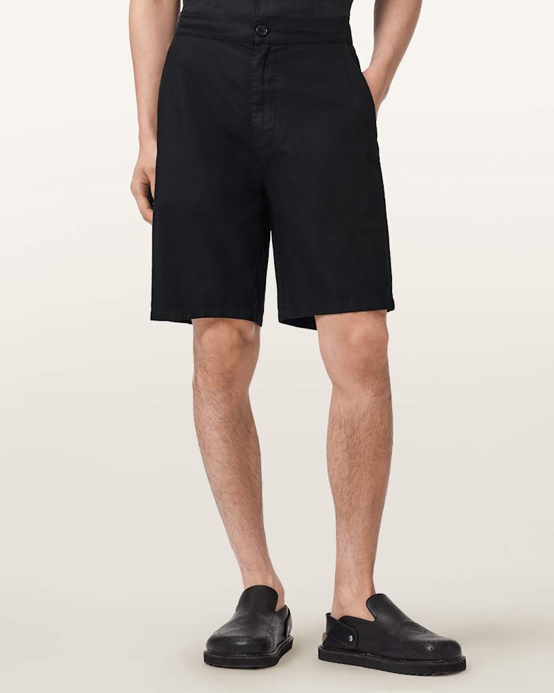 Corbett Relaxed Fit Linen Blend Shorts