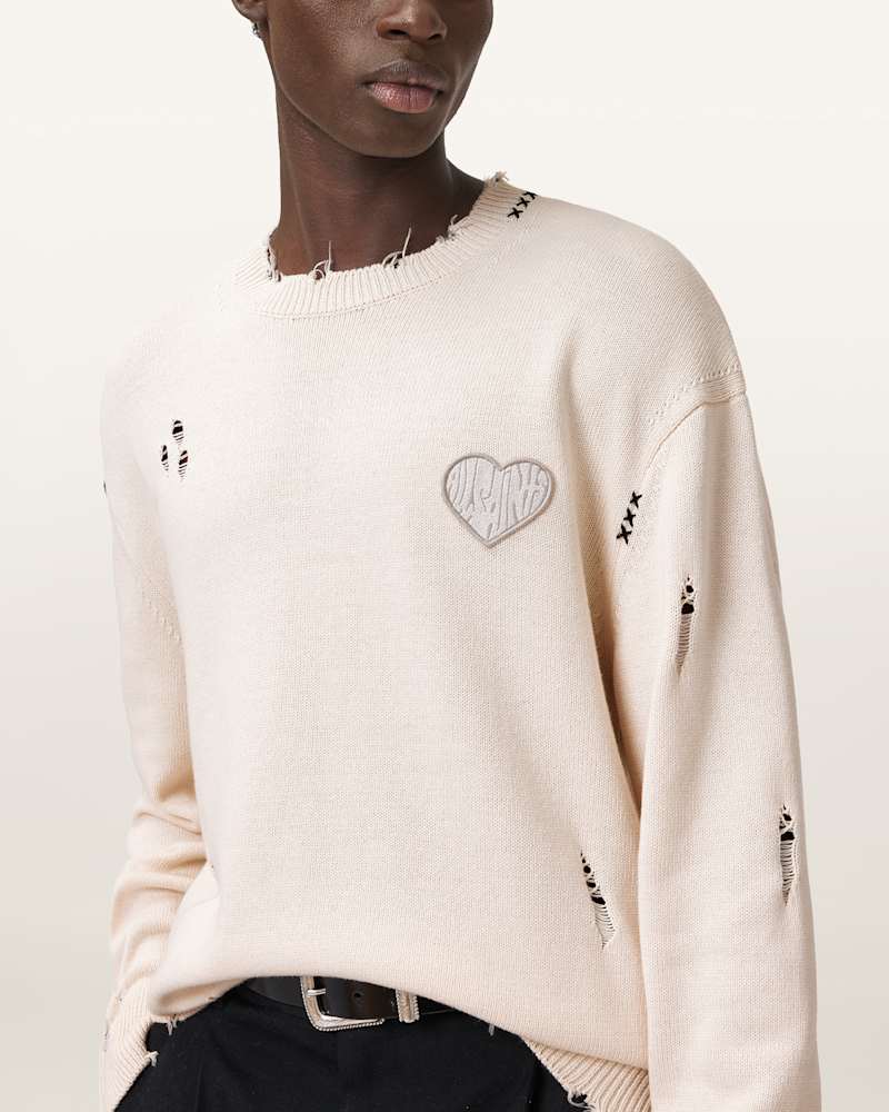 Theo Distressed Embroidered Jumper