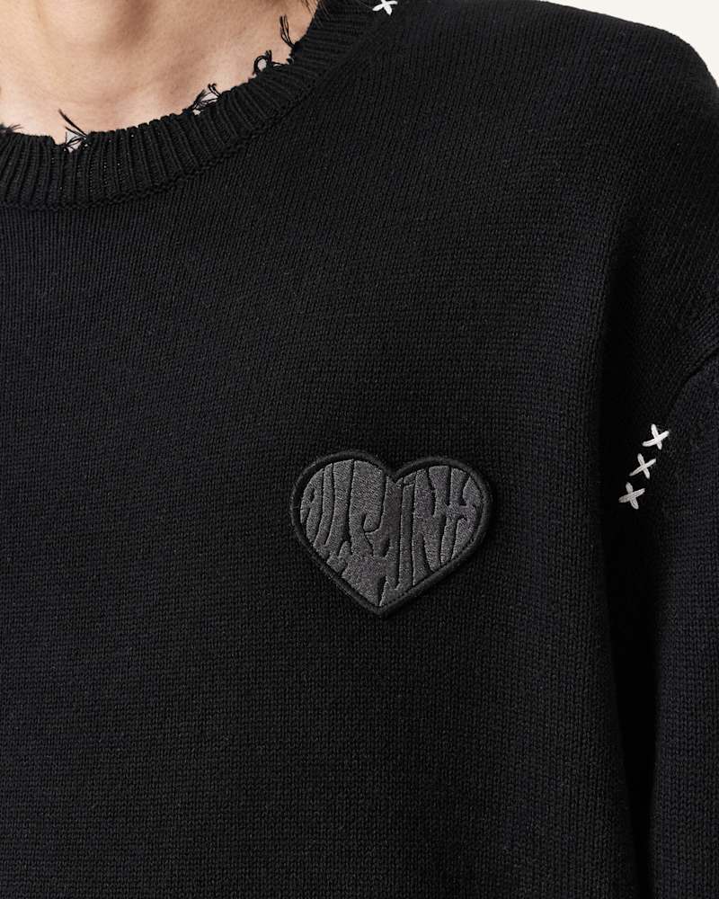 Theo Distressed Embroidered Jumper