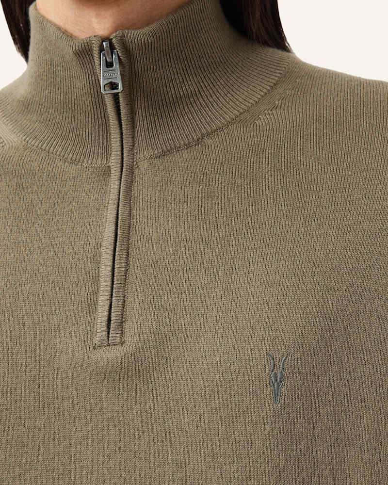 Kilburn Zip Funnel Neck Ramskull Jumper