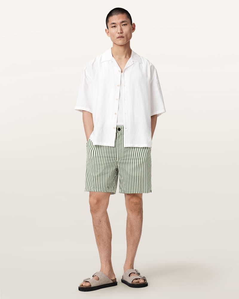 Chopin Straight Fit Striped Shorts