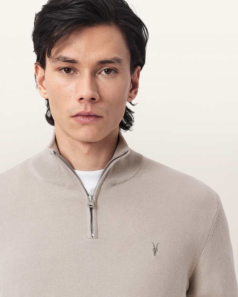 Kilburn Zip Funnel Neck Ramskull Jumper
