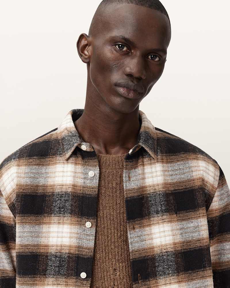 Mercy Checked Relaxed Fit Ramskull Shirt