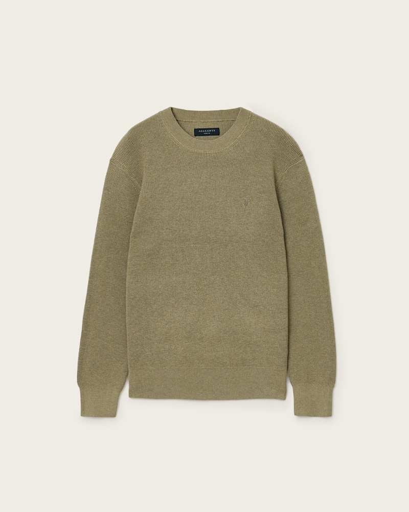 Aspen Waffle Texture Crew Neck Ramskull Jumper