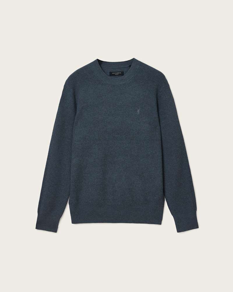 Aspen Waffle Texture Crew Neck Ramskull Jumper