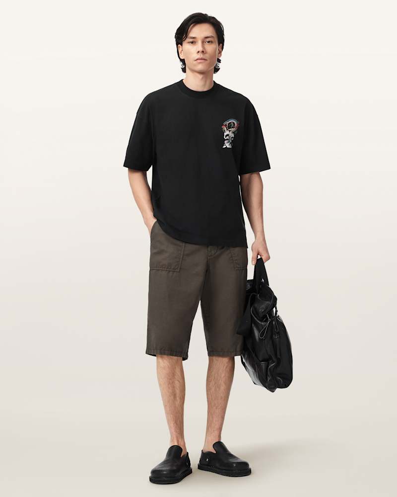 Snakepit Oversized Short Sleeve Graphic T-Shirt 