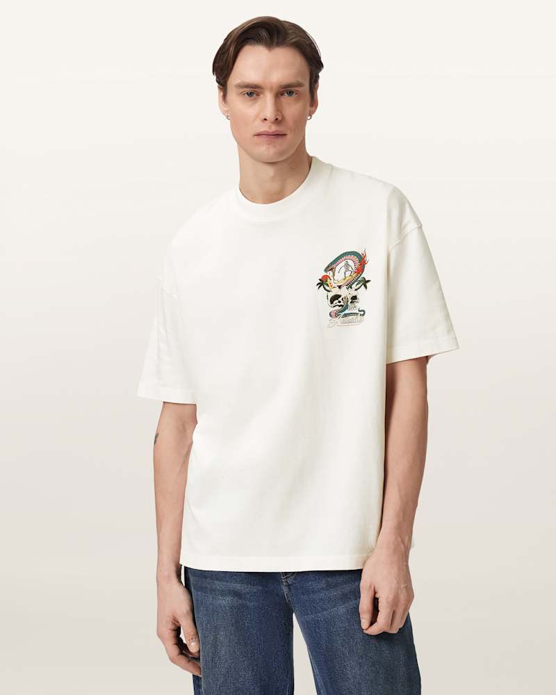 Snakepit Oversized Short Sleeve Graphic T-Shirt  