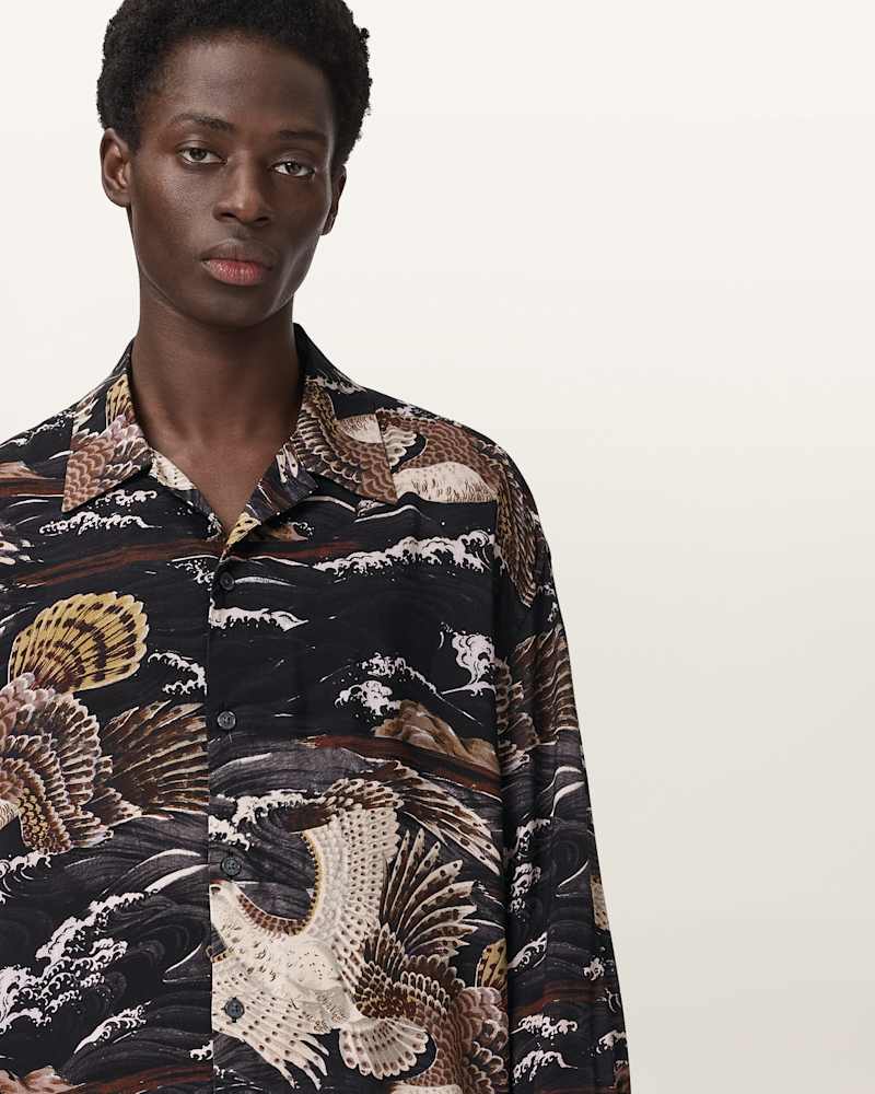 Corsican Printed Oversized Shirt