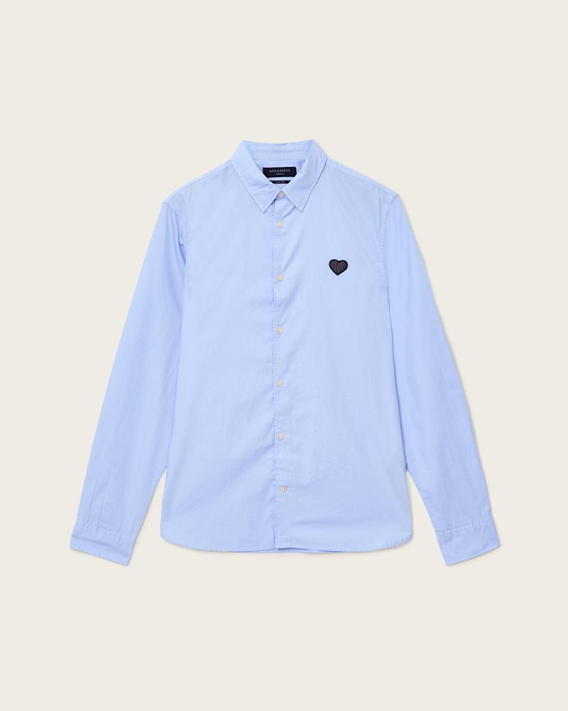 Amante Heart Embroidered Slim Fit Shirt