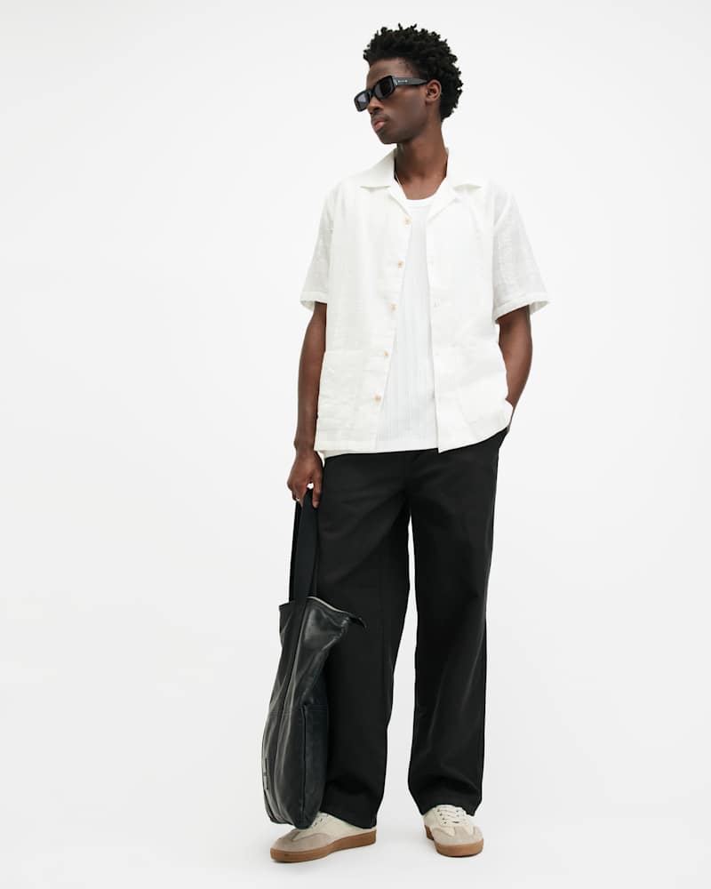 Hanbury Linen Blend Relaxed Fit Trousers