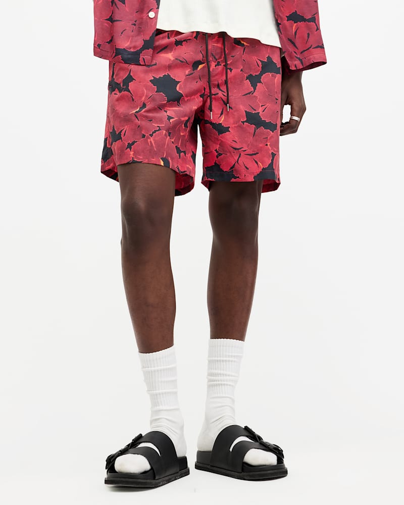Kaza Elasticated Waist Floral Swim Shorts