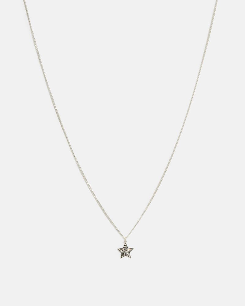 Cosmo Sterling Silver Pendant Necklace