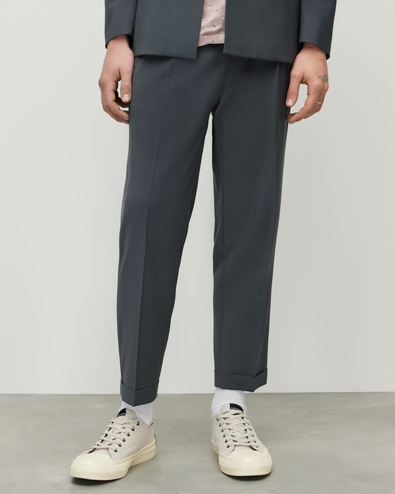 Berto Cropped Relaxed Fit Trousers