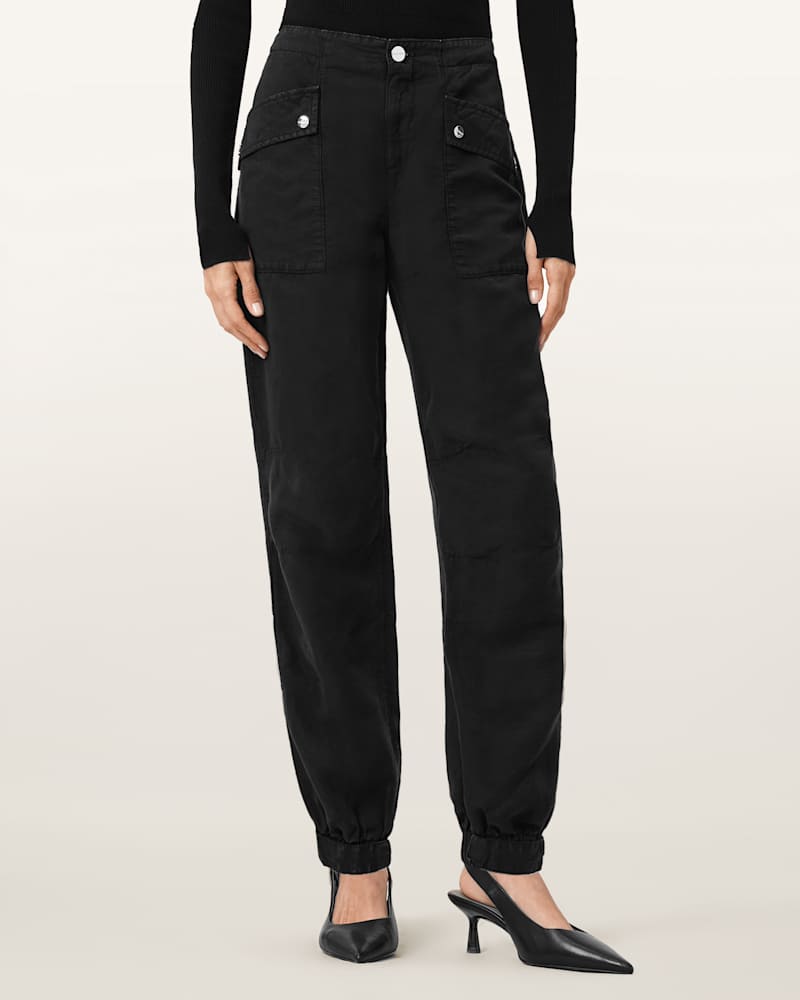 Val Cargo Linen Blend Trousers