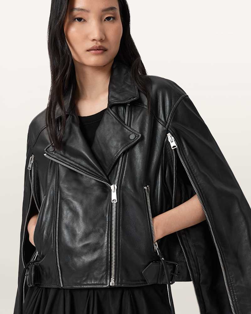 Masone Leather Biker Jacket