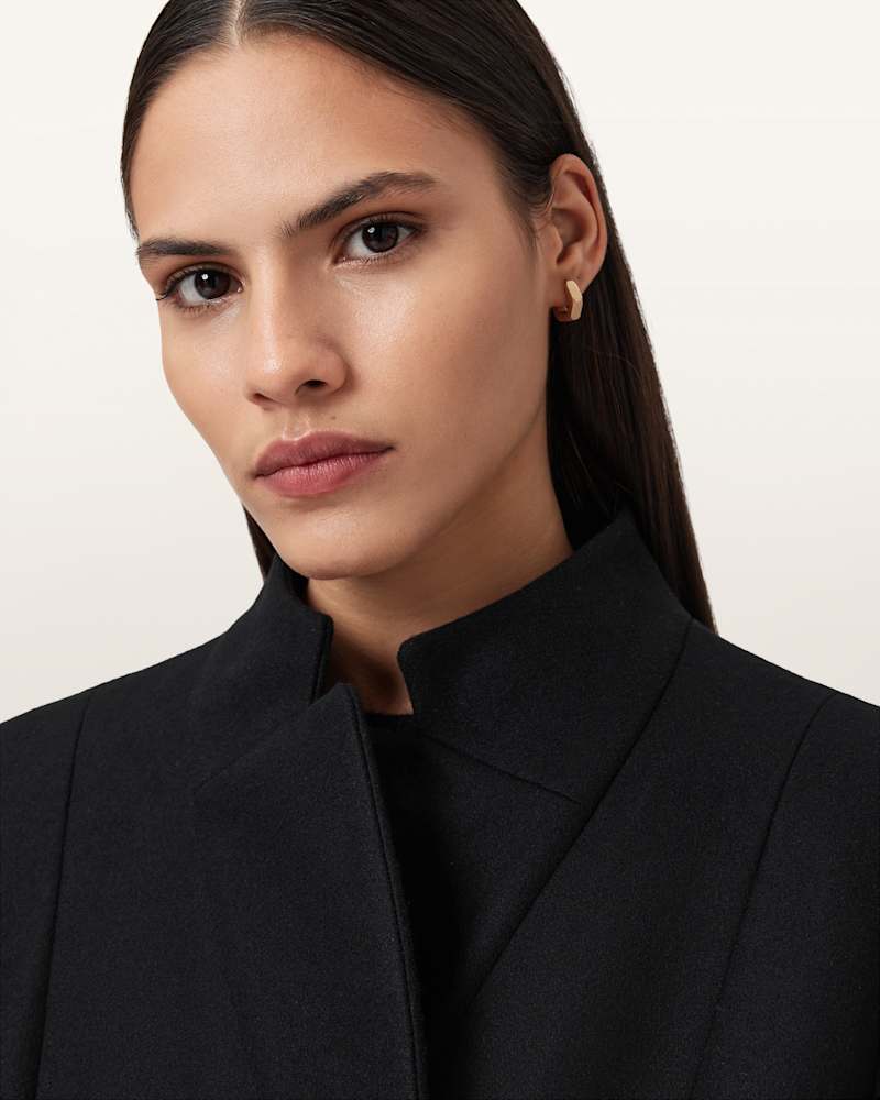 Sidney Wool Cashmere Blend Tailored Coat