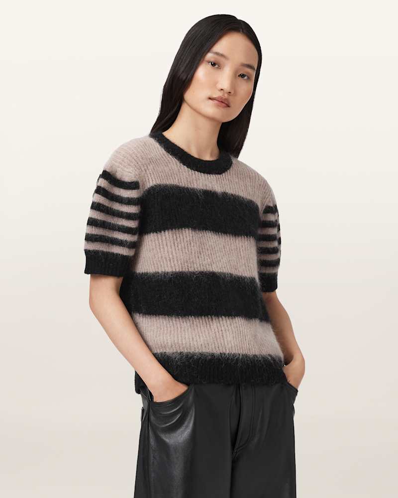 Clem Striped Knitted T-Shirt