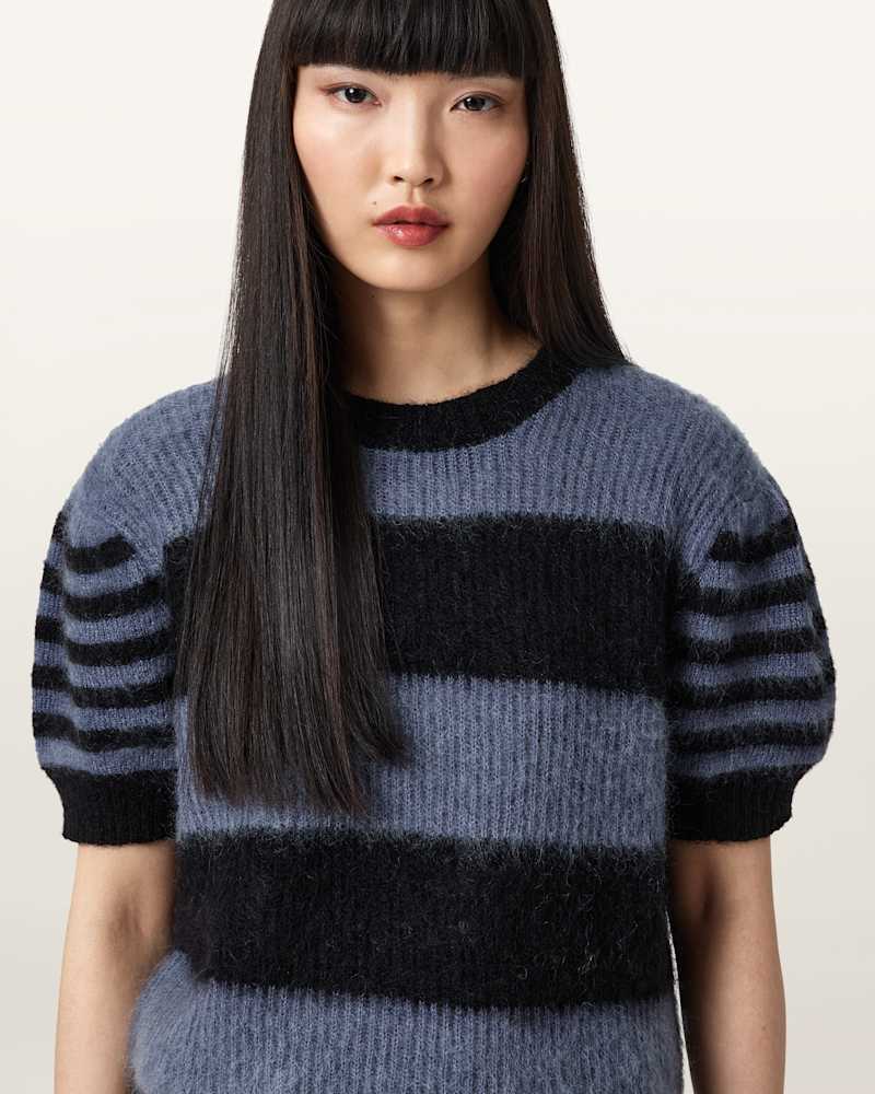 Clem Striped Knitted T-Shirt