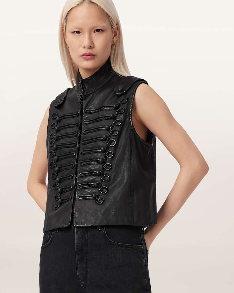 Rummy Leather Gilet