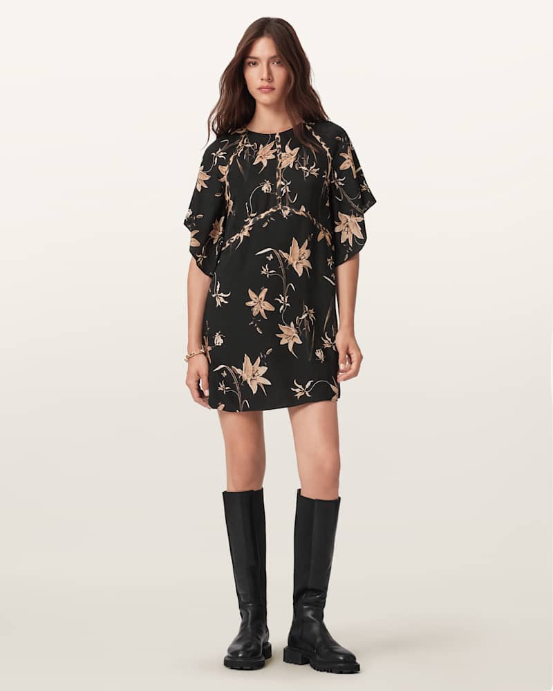 Xena Floral Print Mini Dress