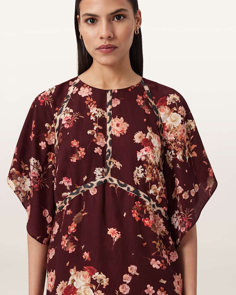 Xena Floral Print Mini Dress 