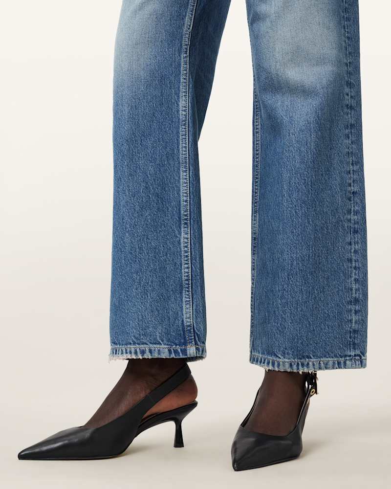 Idiya Leather Slingback Heels