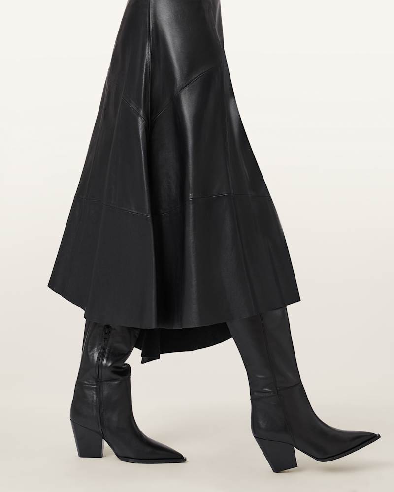 Reina Leather Zip Boots