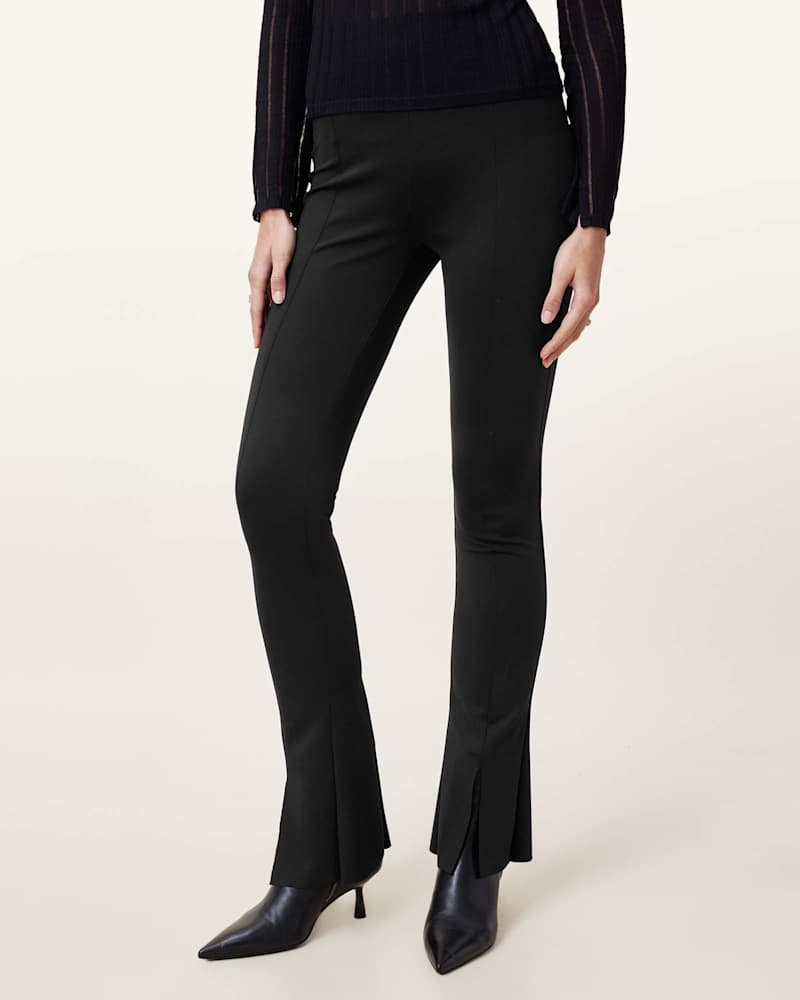 Ryla Flared Hem Slim Fit Trousers