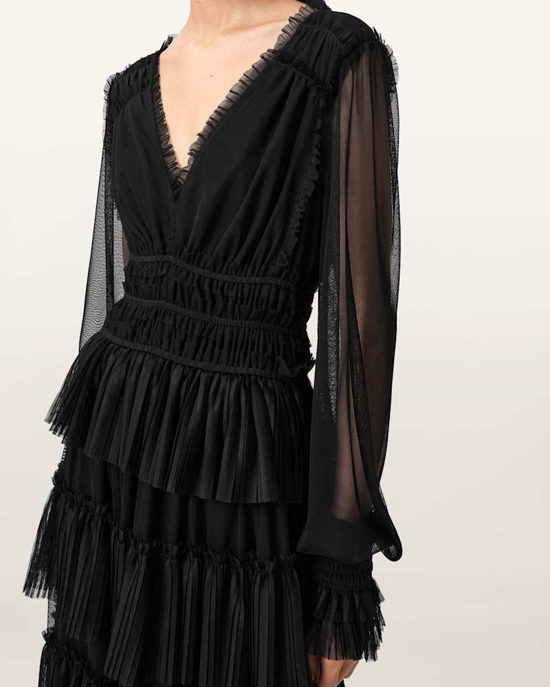 Xantara Shirred Maxi Dress