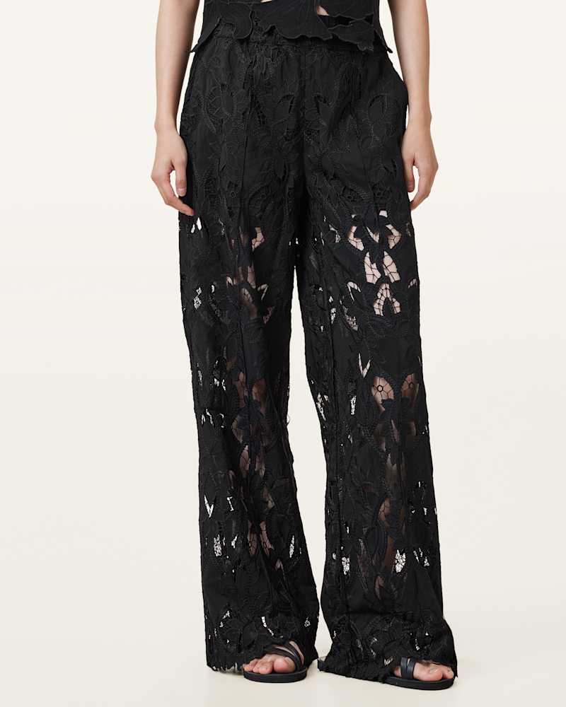 Charli Embroidered Straight Fit Trousers