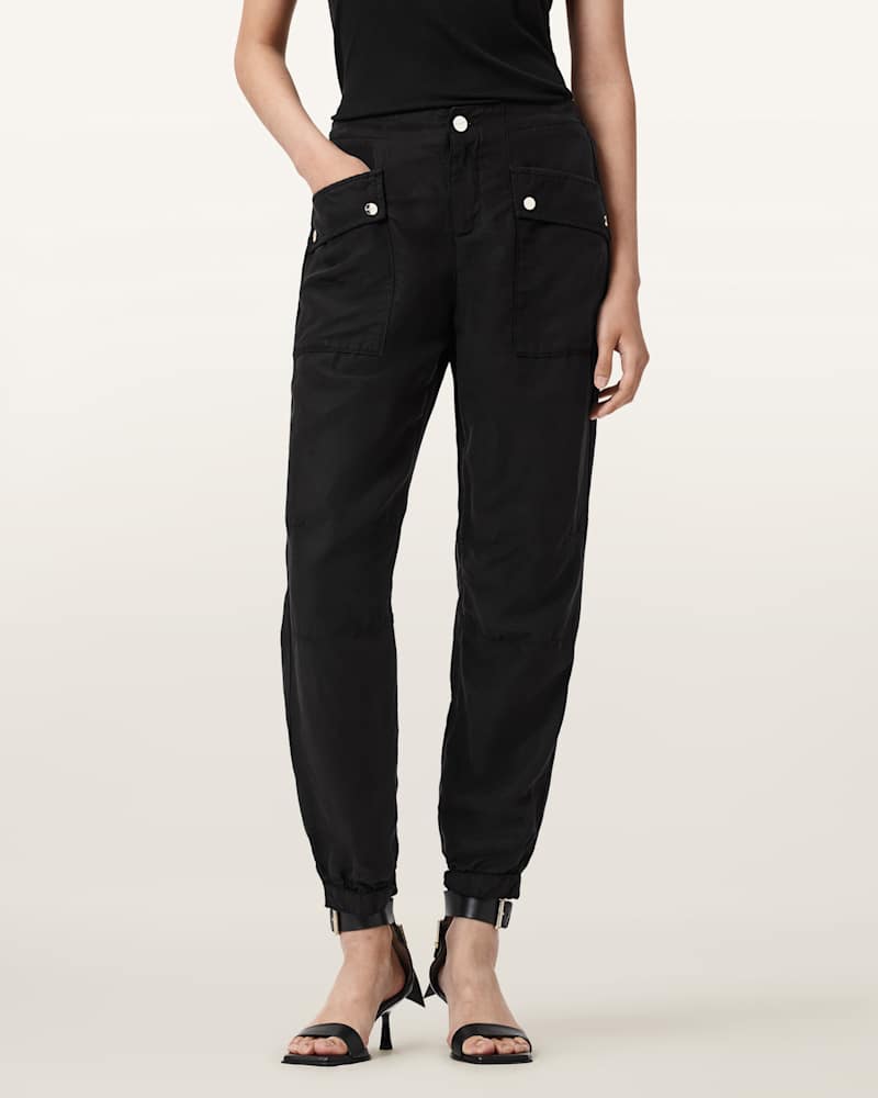Val Cargo Linen Blend Trousers