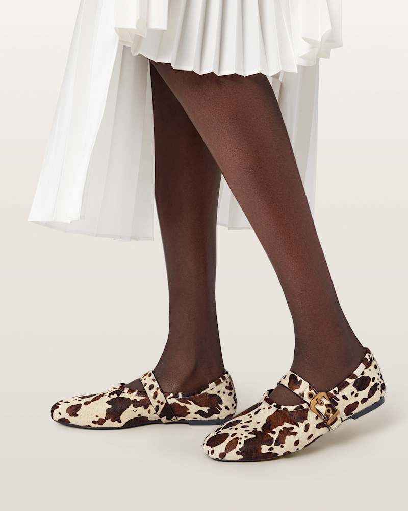 Sabine Cowhide Leather Ballet Flats