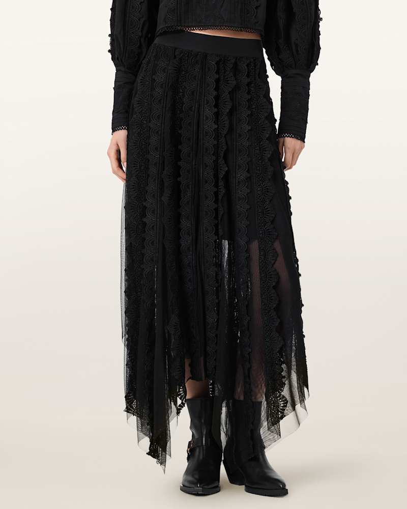 Vashtie Lace Maxi Skirt