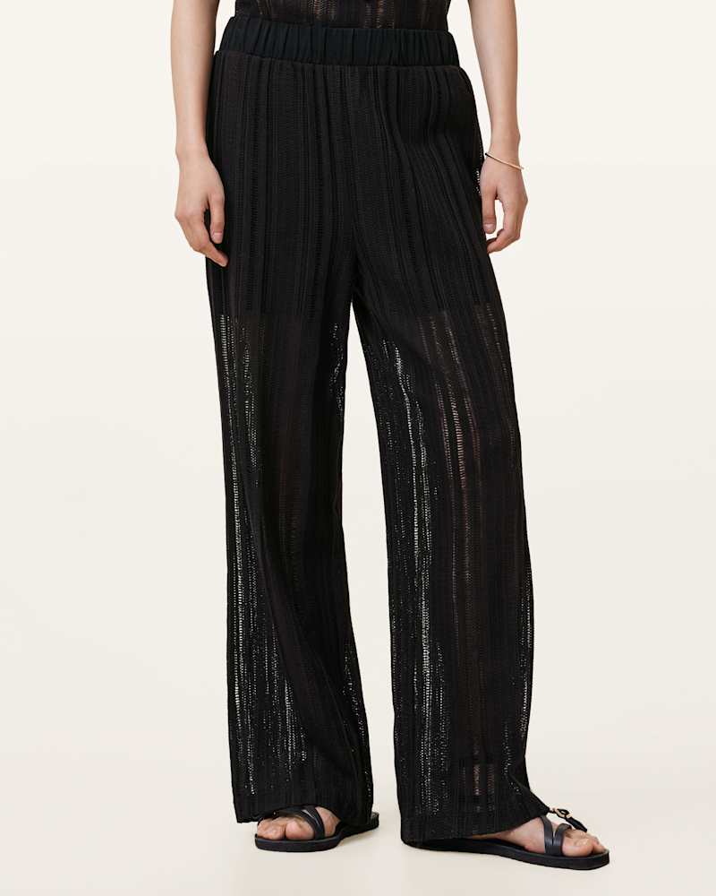 Giana Crochet Ladder Wide Leg Trousers