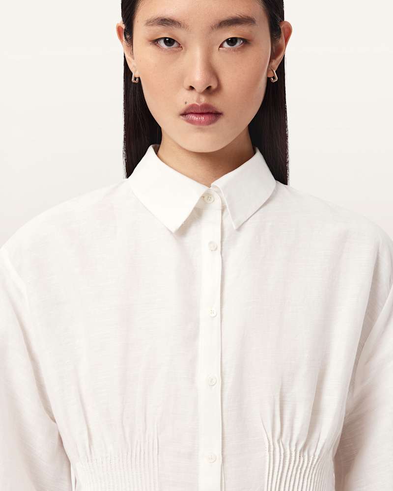 Carol Long Sleeve Lace Trimmed Shirt